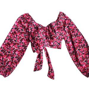 Madden NYC Juniors Hearts Blouse